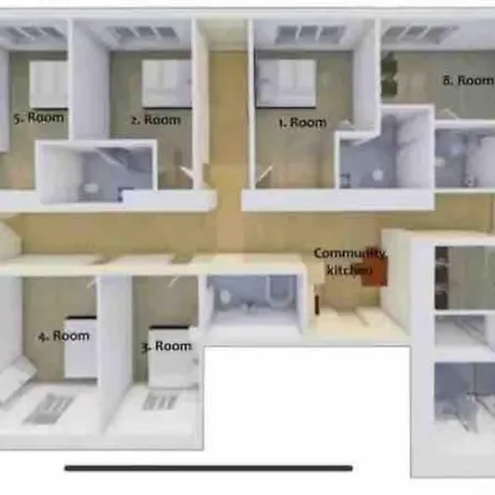 Xuba Apartmentrooms I Wien Messe Prater I Kuechenzeile