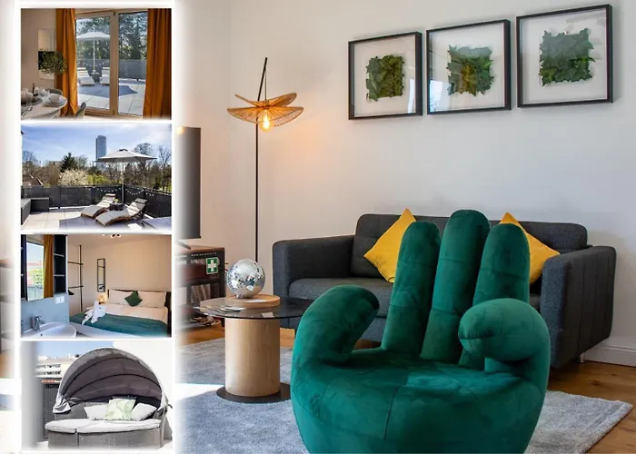 Noblenest Penthouse - Dachterrasse - Offenes Bad