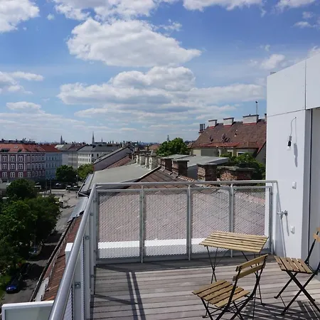Apartamento Augartenblick Penthauscombo 15/16 - Blick Zum Riesenrad