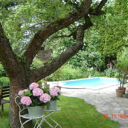 Ferienwohnung Ferienhaus im Garten mit Pool