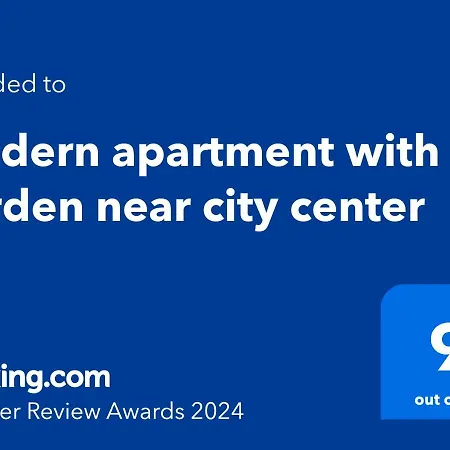 Modern Apartment With Garden Near City Center